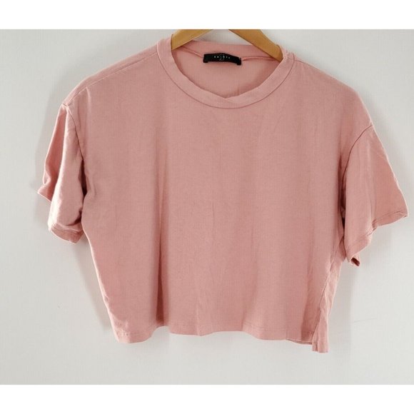 21 Saints Women's Pink‎ Cropped T-Shirt Size S - Picture 1 of 6